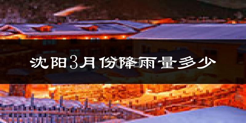 沈阳3月份降雨量多少?沈阳三月下雨多吗?