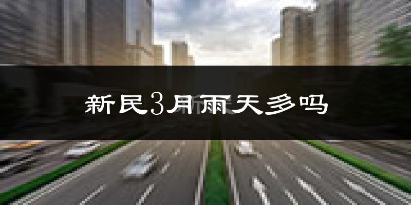 新民3月雨天多吗?