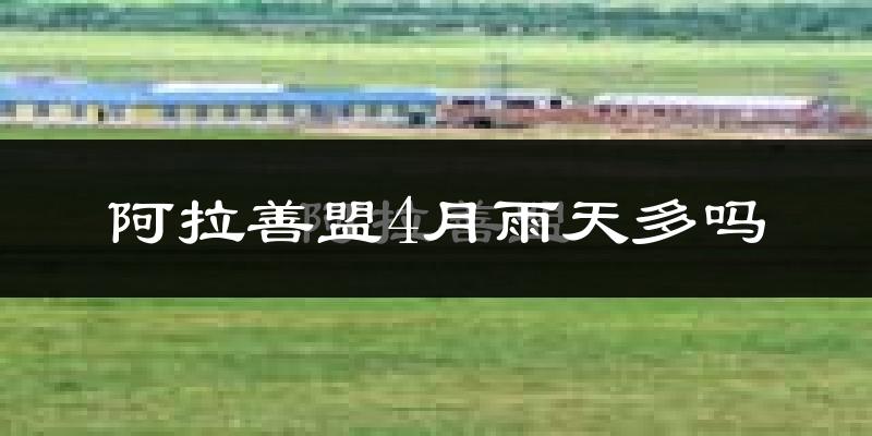 阿拉善盟4月雨天多吗?