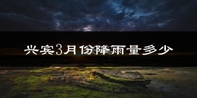 兴宾3月份降雨量多少?兴宾三月下雨多吗?