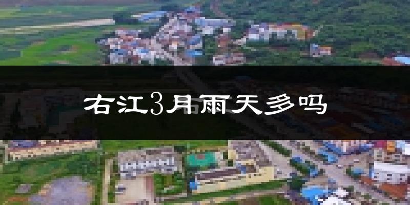 右江3月雨天多吗?