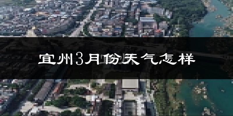 宜州市3月份天气如何?天气冷热情况分析